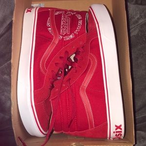 Red Comfy Cush Vans